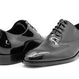 Tristan Black Patent Leather Oxford Shoe