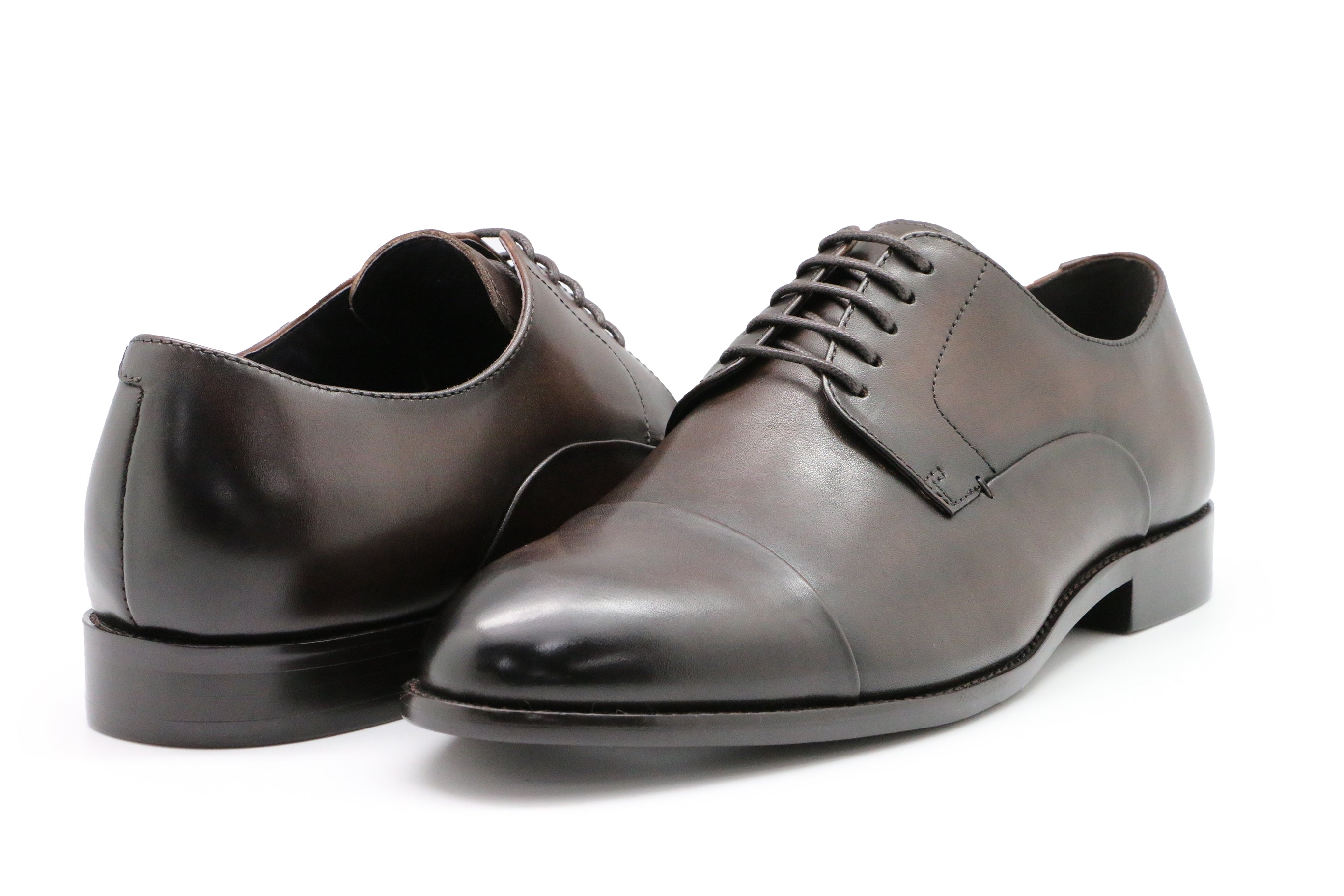 Valencia Brown Leather Derby Shoe