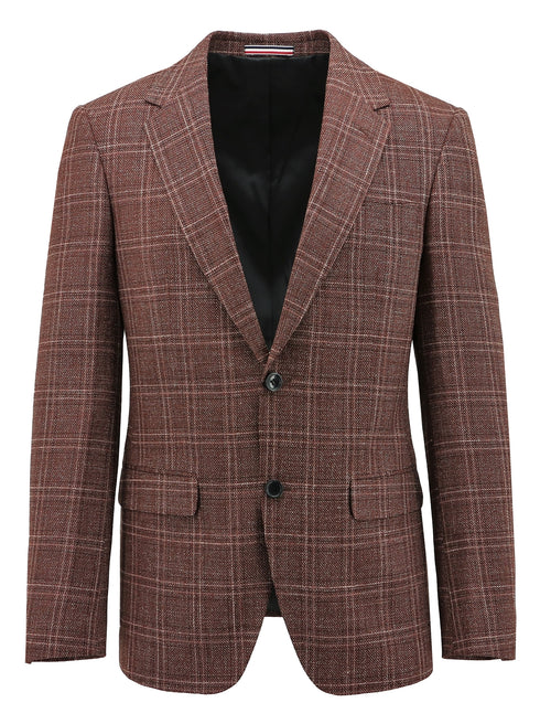 Parker Burgundy Checked Sports Jacket