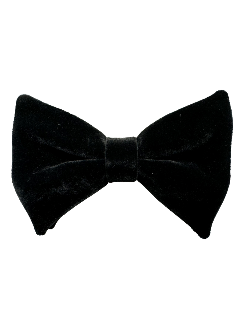 Kelly Black Velvet Bow Tie
