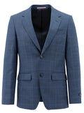 Napoli Edward Blue Checked Suit