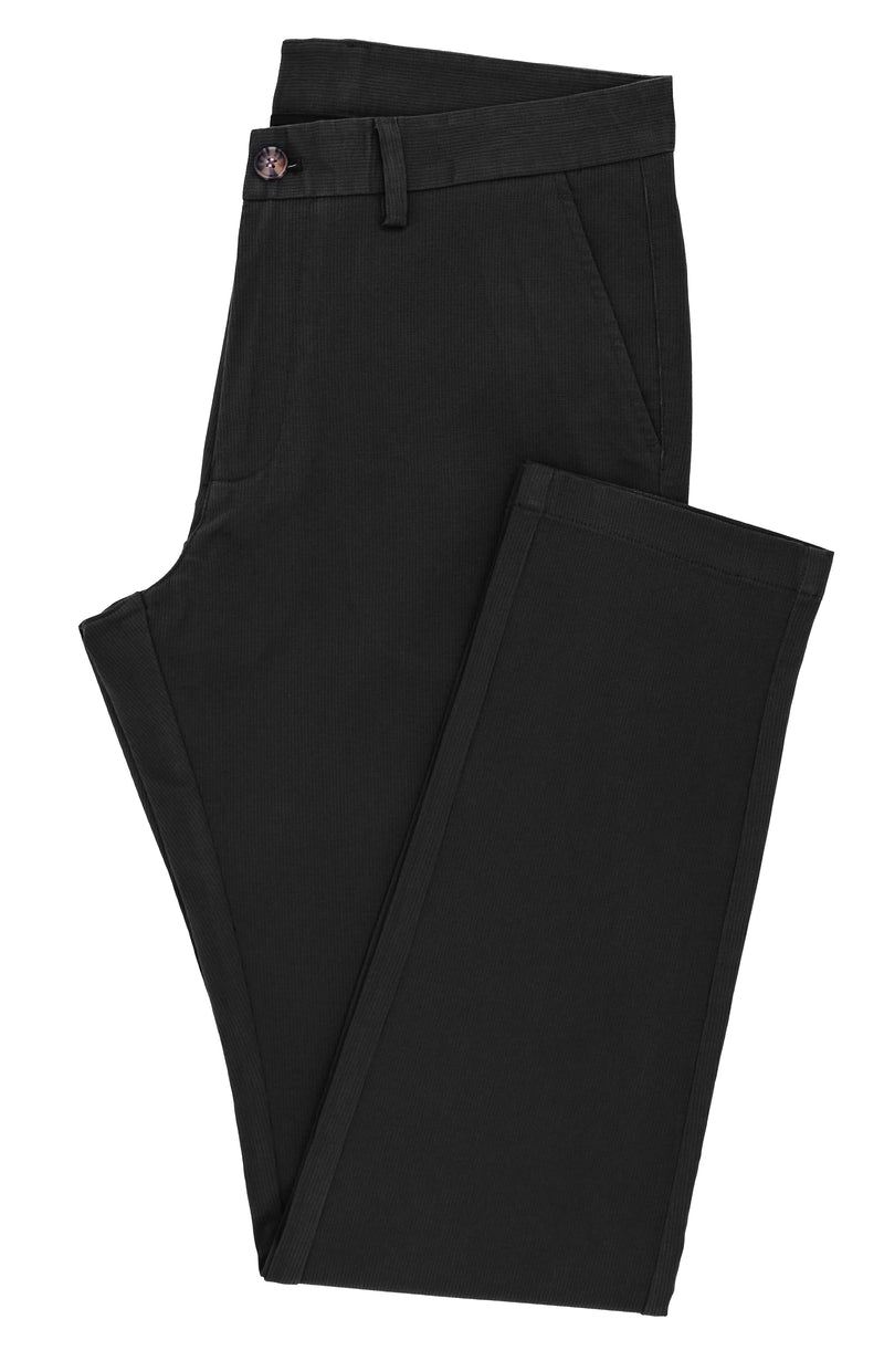 Black Corduroy Slim Chino