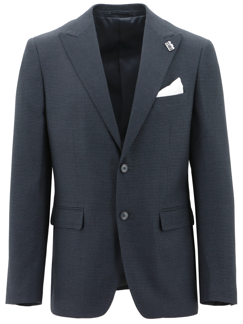 Emmett Edward Navy Microdotted Suit