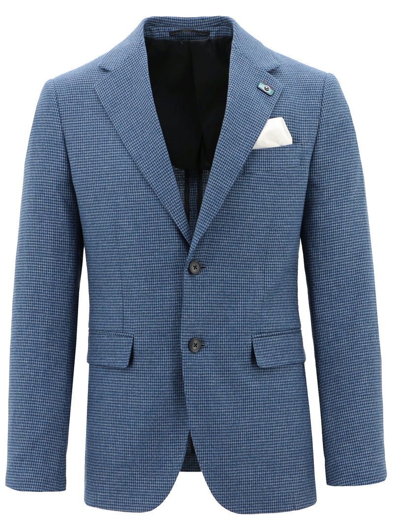 Turin Buggy Blake Blue Checked Suit