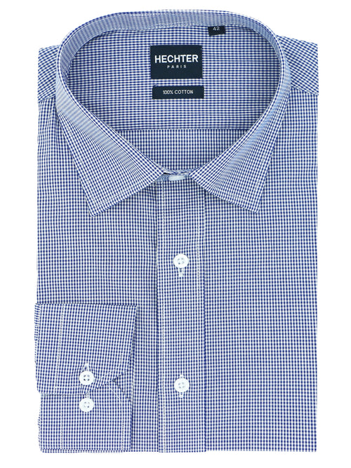 Liberty Business Blue Microchecked Shirt