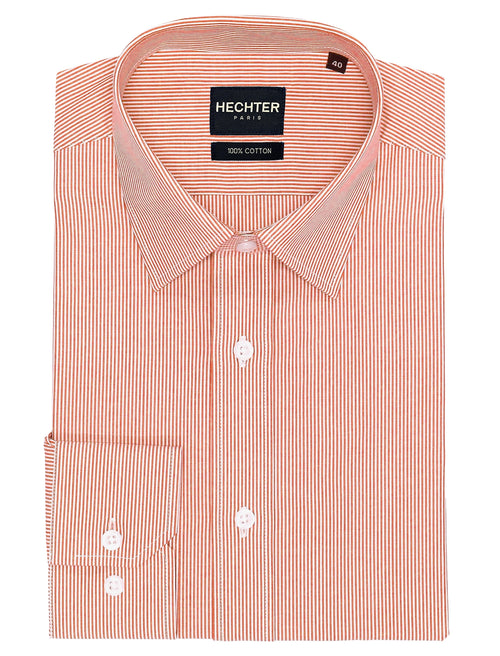 Liberty Business Orange Striped Shirt