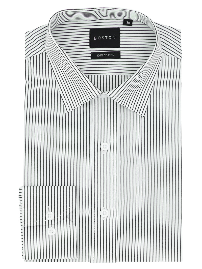 Liberty Business Black Pinstripe Shirt