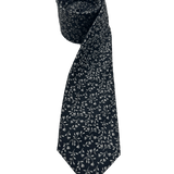Remsen Navy Grey Leaf Tie