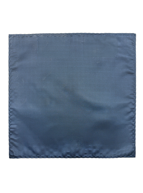 Varick Navy Textured Pocket Square