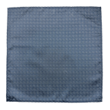 Rockefeller Blue Dot Grid Pocket Square
