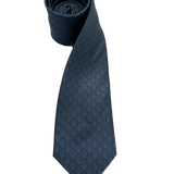 Rockefeller Blue Dot Grid Tie