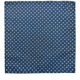 Delmonico Navy Neat Floral Motif Pocket Square