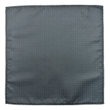 Irving Gunmetal Micro Dot Textured Pocket Square