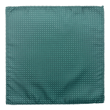 Roosevelt Green Dot Grid Pocket Square