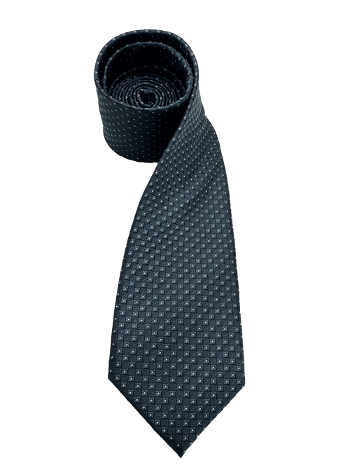 Roosevelt Gunmetal Dot Grid Tie