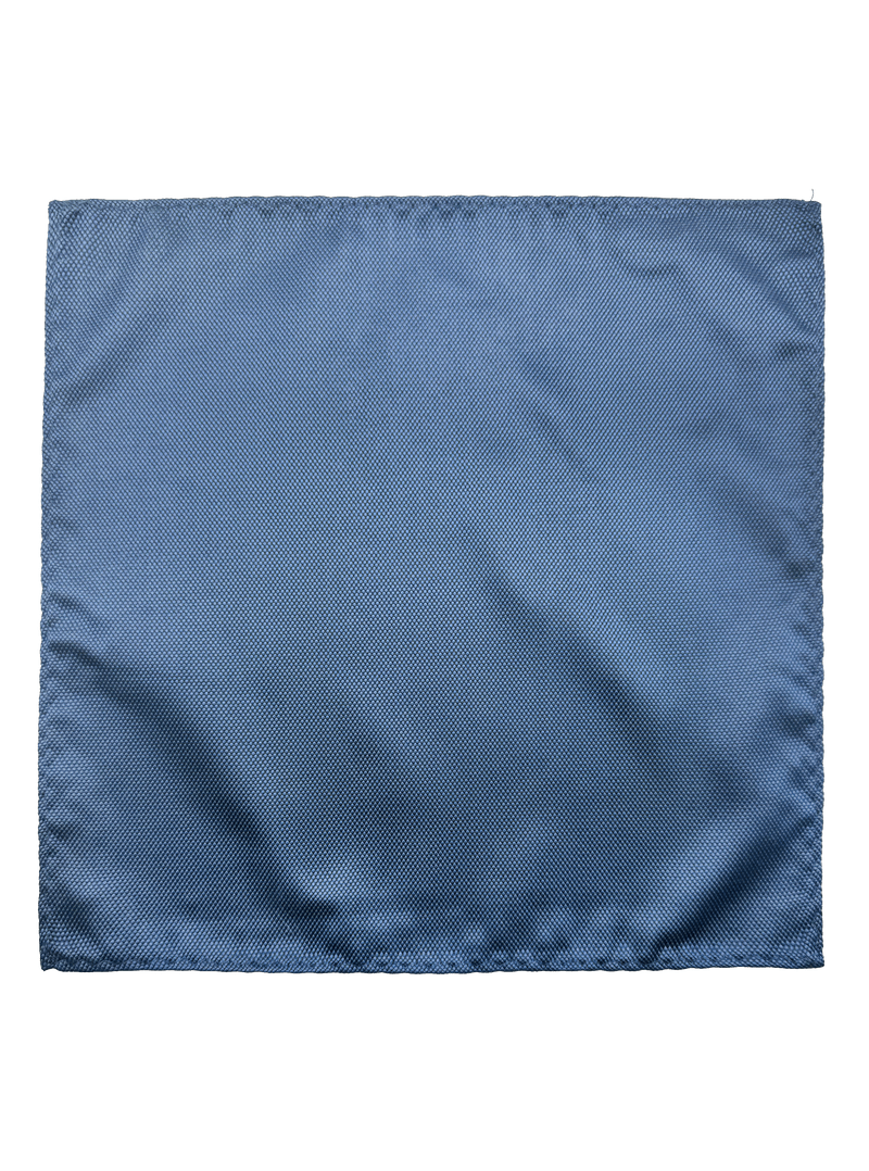 Park Blue Self-Textured Pocket Square