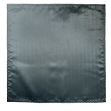 Prince Black Herringbone Pocket Square
