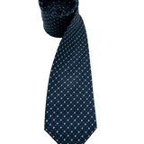 Nassau Navy White Dot Cross Motif Tie