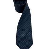 Nassau Navy Brown Dot Cross Motif Tie