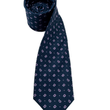 Riverside Navy Purple Floral Motif Tie