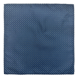 Perry Blue Rosette Pocket Square