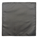 Perry Chocolate Rosette Pocket Square
