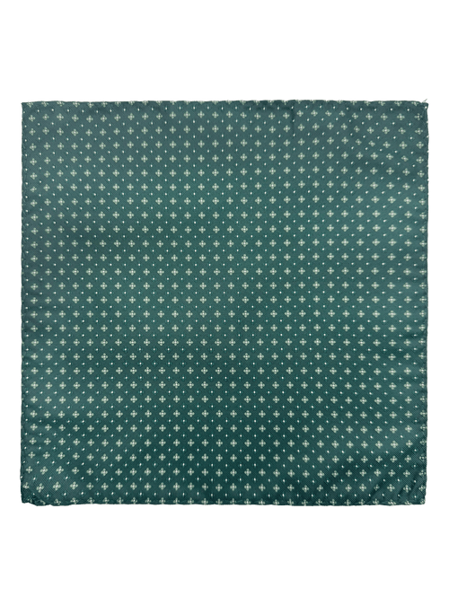 Perry Green Rosette Pocket Square