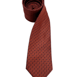 Perry Orange Navy Rosette Tie