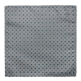 Chambers Gunmetal Navy Floral Motif Pocket Square