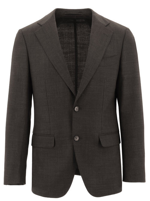 Turin Brown Wool Blend Sports Jacket