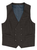 Jagger Brown Double Breasted Waistcoat