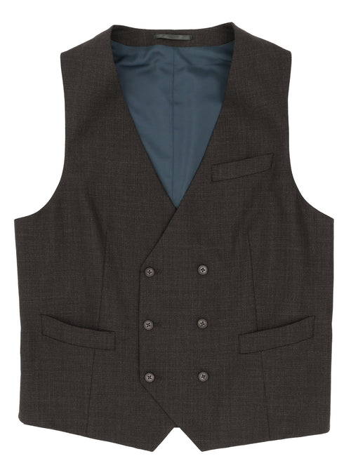 Jagger Brown Double Breasted Waistcoat