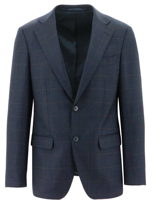 Siena Navy Windowpane Sports Jacket