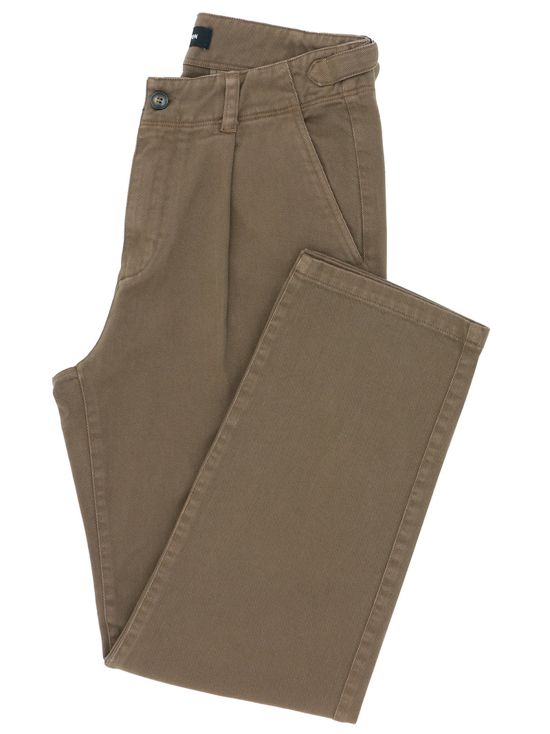 Milo Coffee Side Tab Cotton Chino