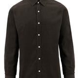 Millis Brown Fine Wale Cord Cotton Shirt