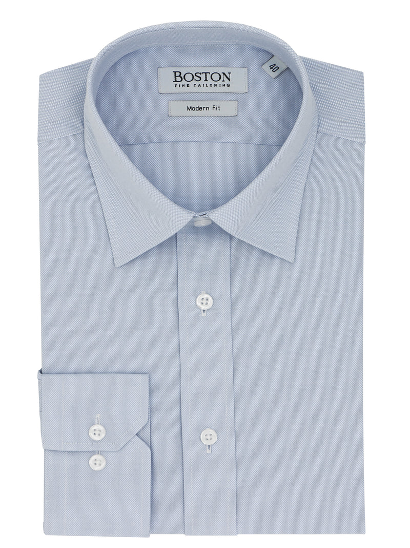 Liberty Business Light Blue Textured Shirt