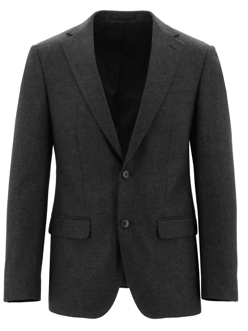 Lazio Charcoal Wool Blend Sports Jacket