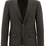 Lazio Brown Wool Blend Sports Jacket