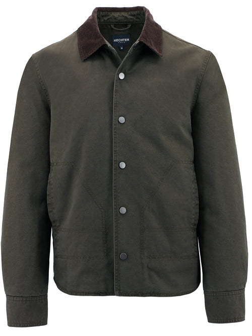 Patrick Dark Olive Cotton Jacket