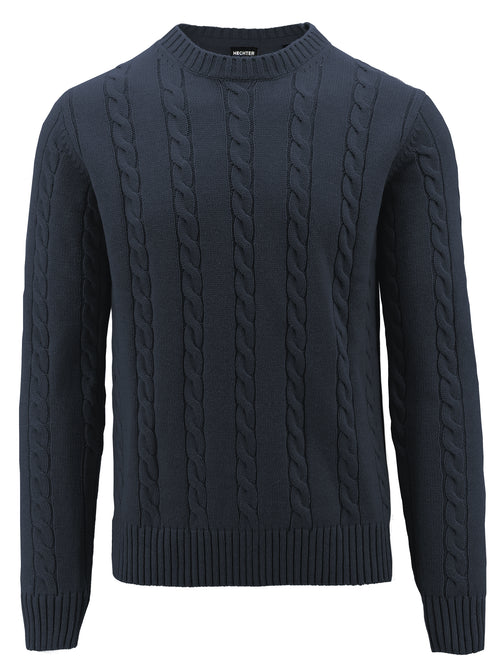 Navy Cable Knit Jumper