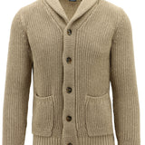 Samy Beige Knit Cardigan