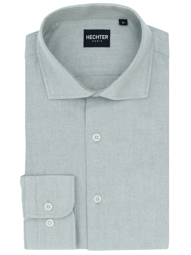 Jacque Business Green Cotton Shirt