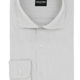 Jacque Business Grey Striped Cotton Shirt