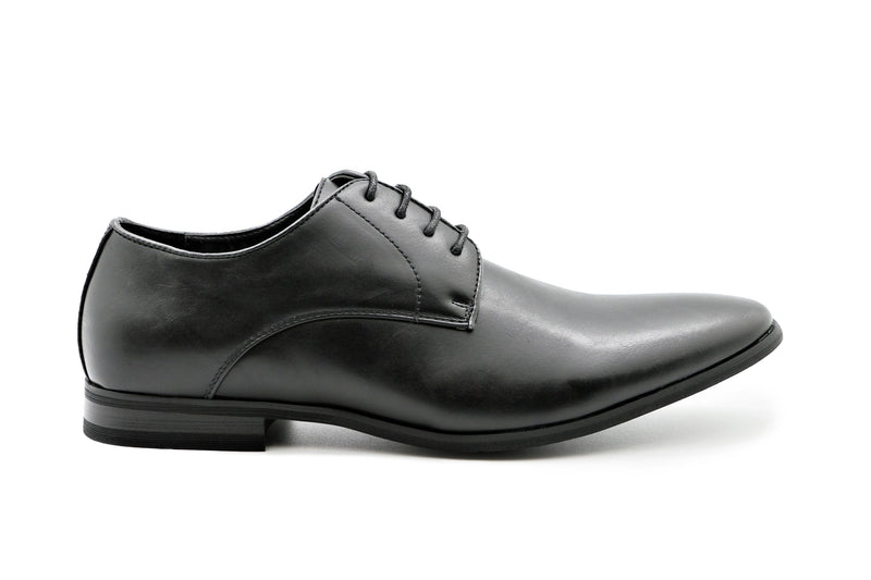 Pisa Black Vegan Derby Shoe