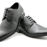 Pisa Black Vegan Derby Shoe