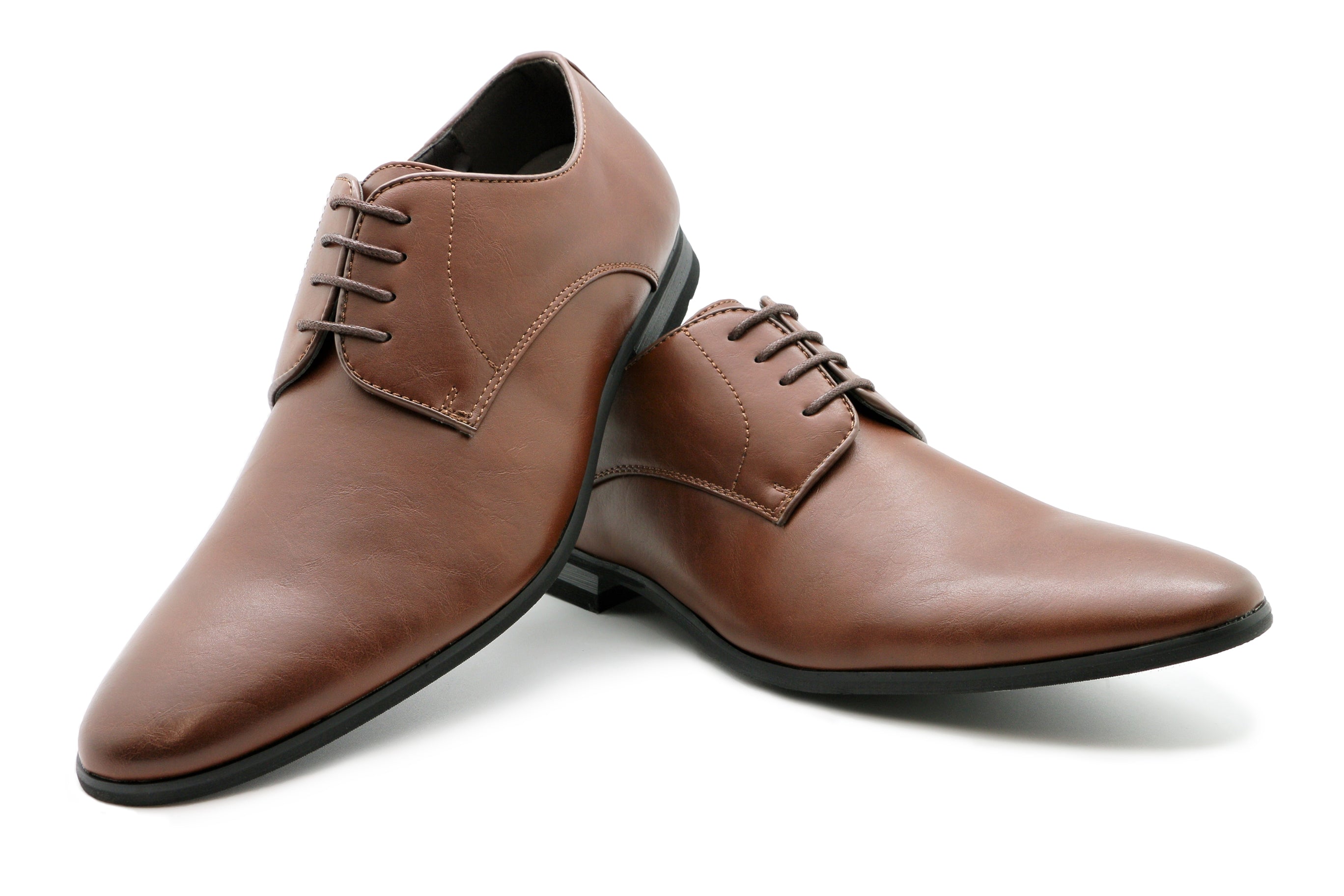 Pisa Tan Vegan Derby Shoe