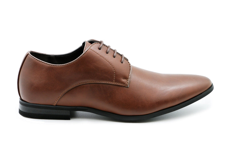 Pisa Tan Vegan Derby Shoe