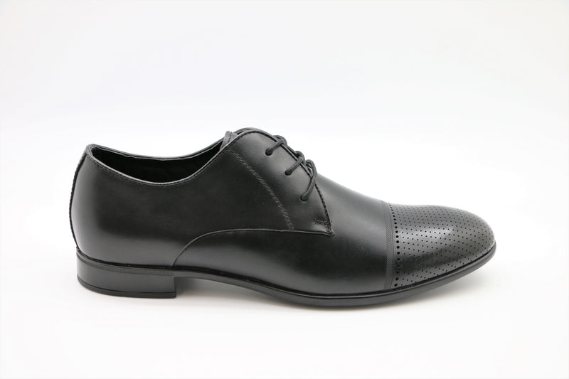 Michael Black Leather Derby Shoe