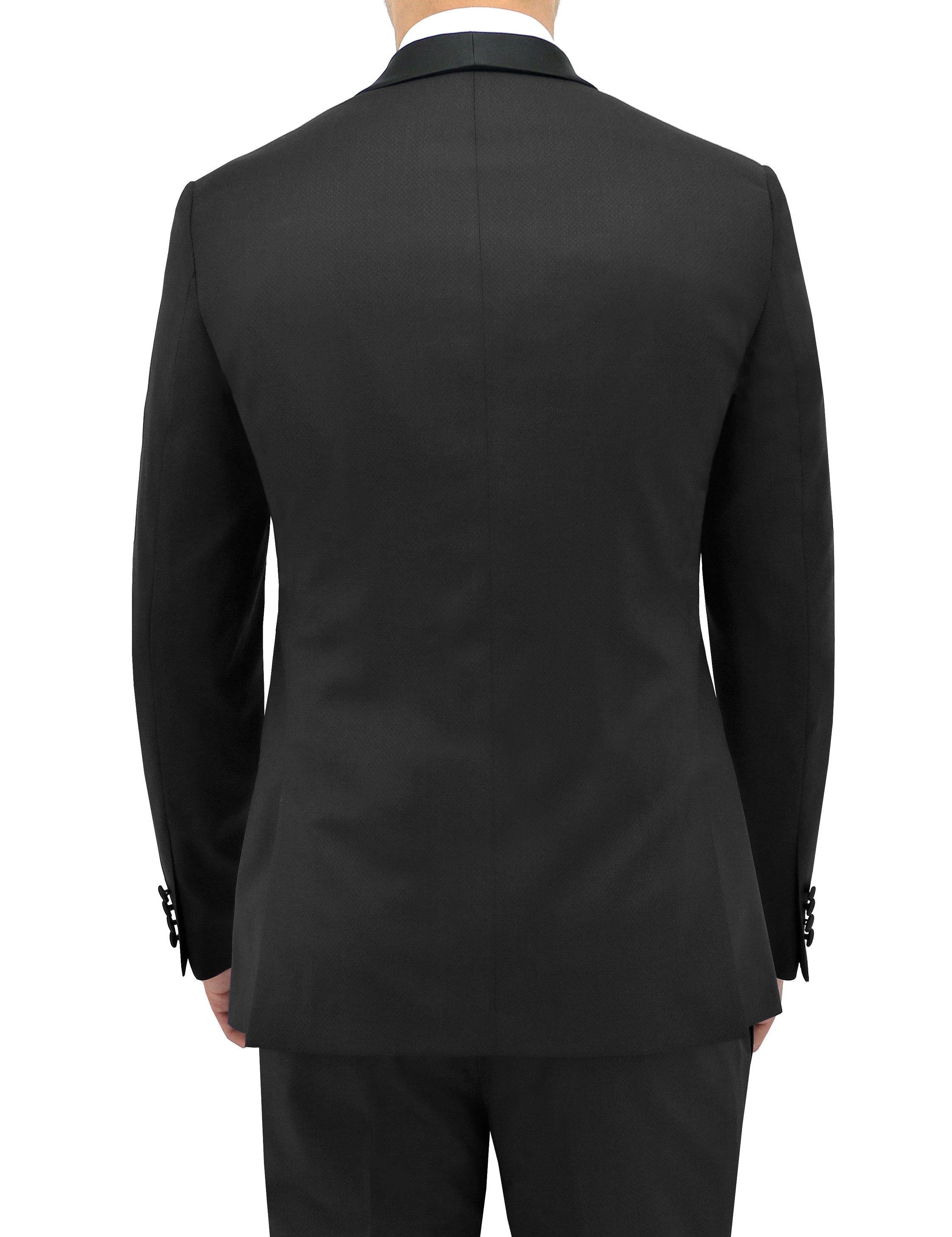 Shawl Shape 203 Black Australian Merino Wool Dinner Jacket