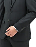 Michel 101 Black Wool Suit Jacket